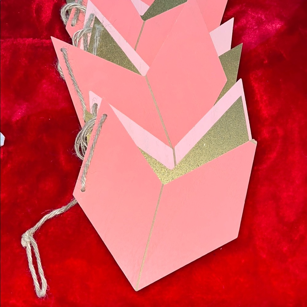 Modern Pink and Gold Wall Art by [Brand]